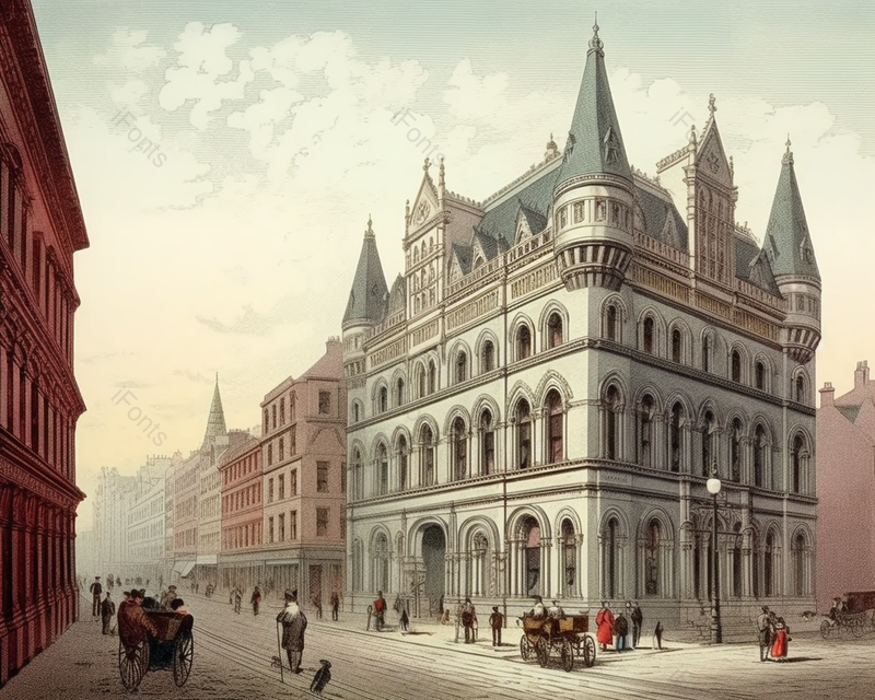 证券交易所19世纪手绘插画图,插画/手绘图,插画/手绘图库,插画/手绘图下载,插画/手绘